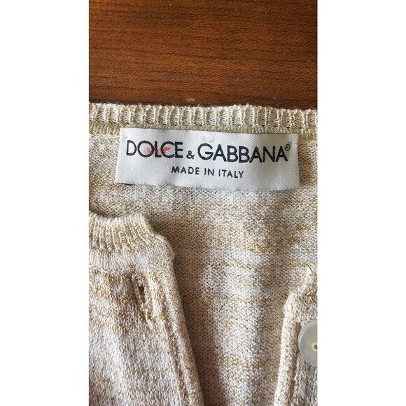 Dolce and Gabbana Vintage Button Down Sweater Cardigan Viscose Blend, Sz S - Picture 3 of 12